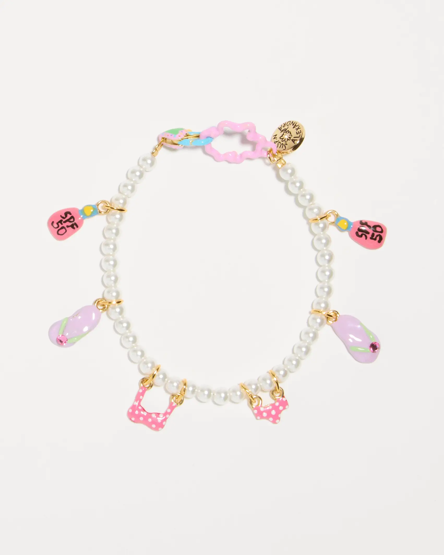 SAMPLE SALE Tiny Joys Bracelet on Pearly Chain
