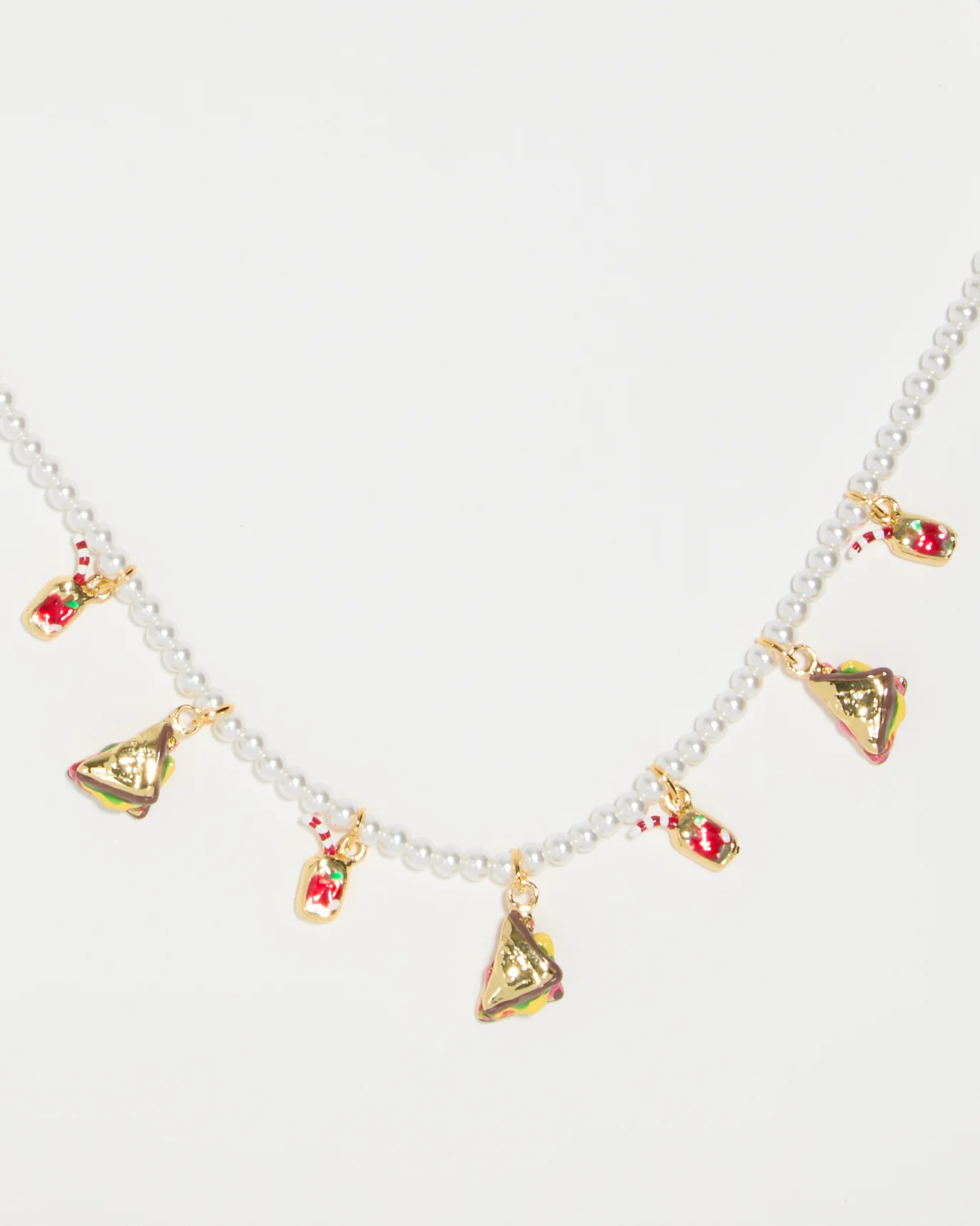 SAMPLE SALE Tiny Joys Necklace on Pearly Chain - Image 5
