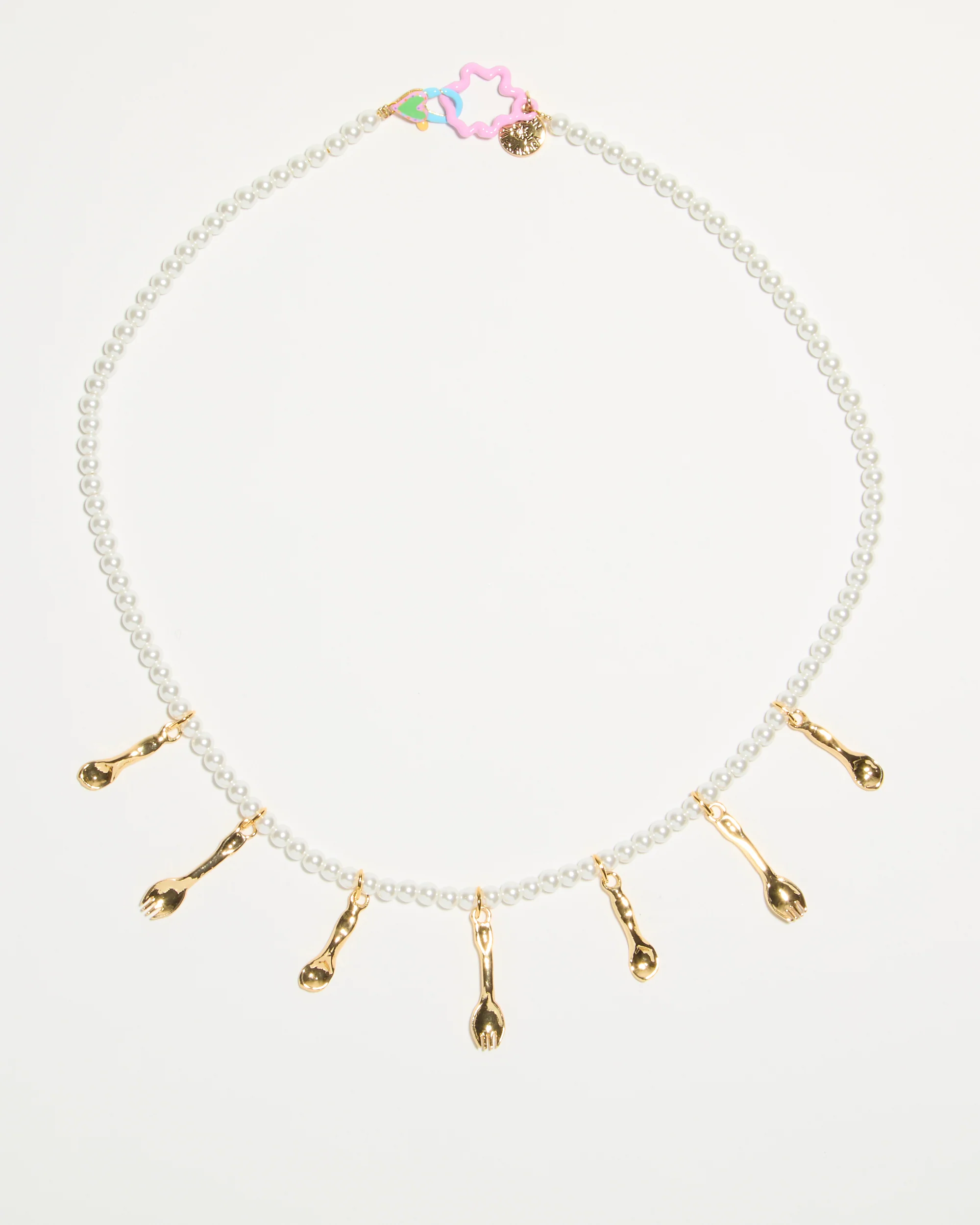 SAMPLE SALE Tiny Joys Necklace on Pearly Chain - Image 6