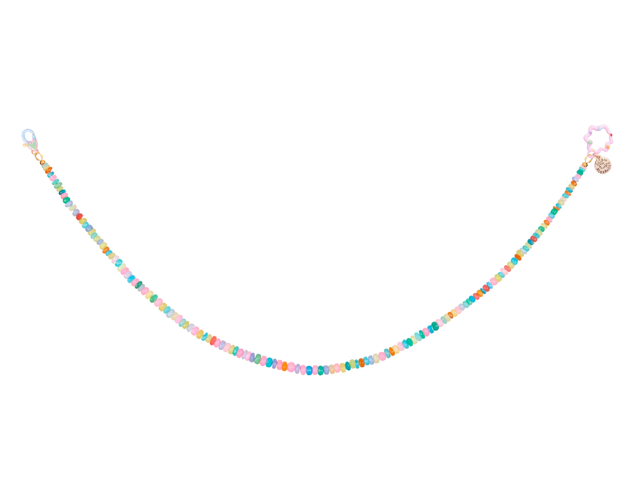 Bronze Tiny Joys Necklace on Chantilly Opal Chain