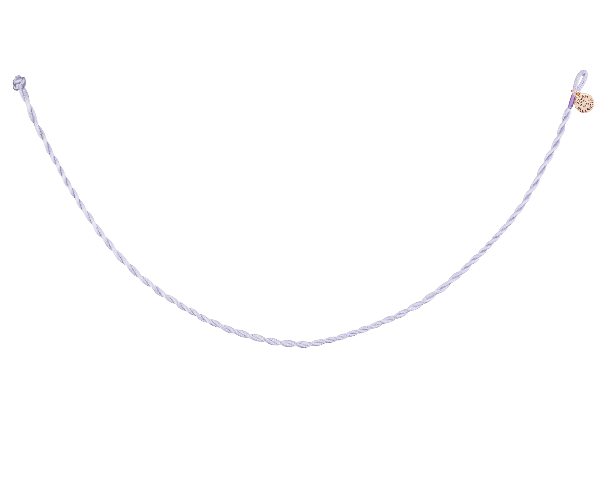 Zodiac Necklace on Lavender Wishlette Cord